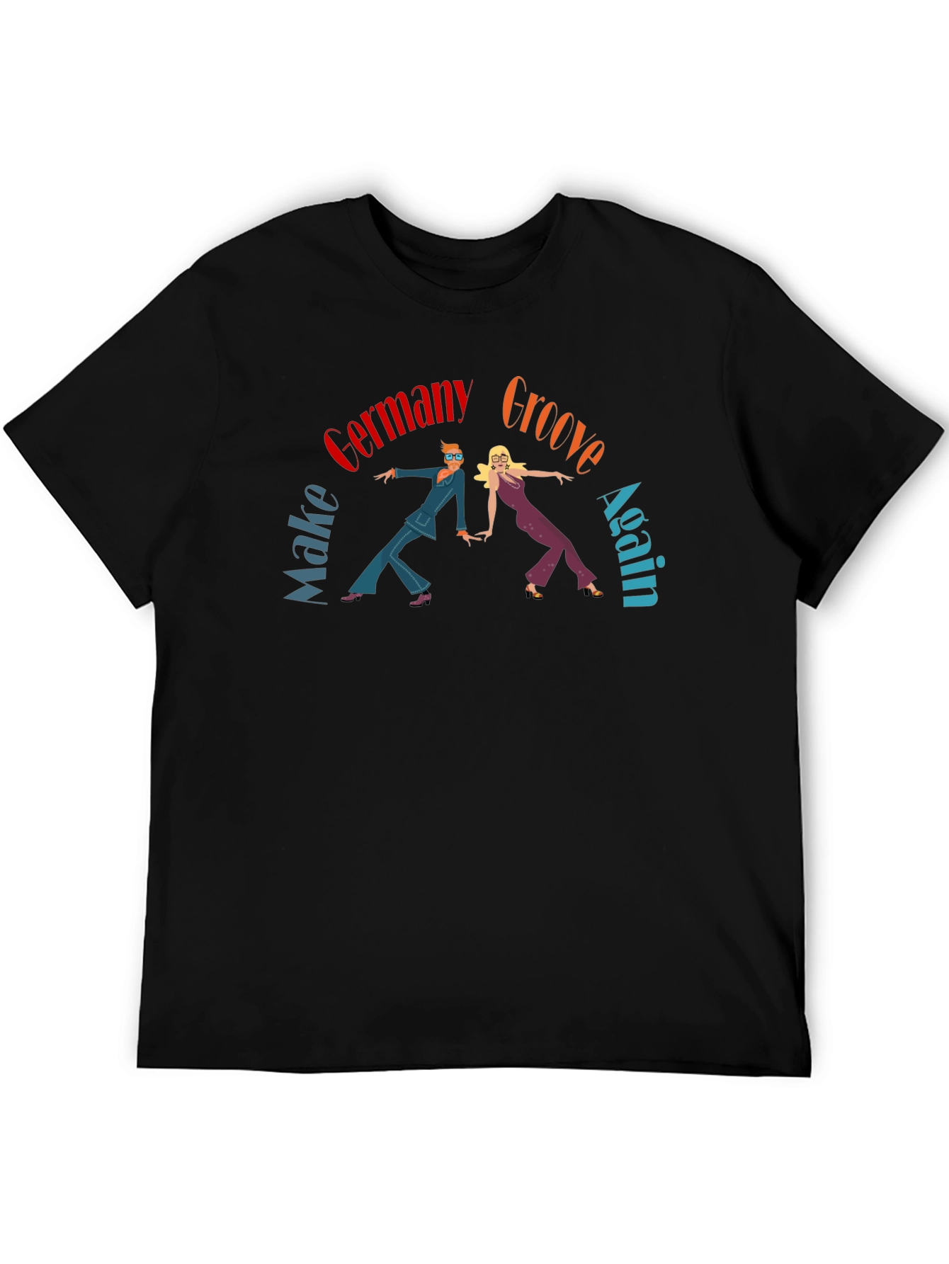 Groovy Germany Graphic Tee - Retro 70s Style