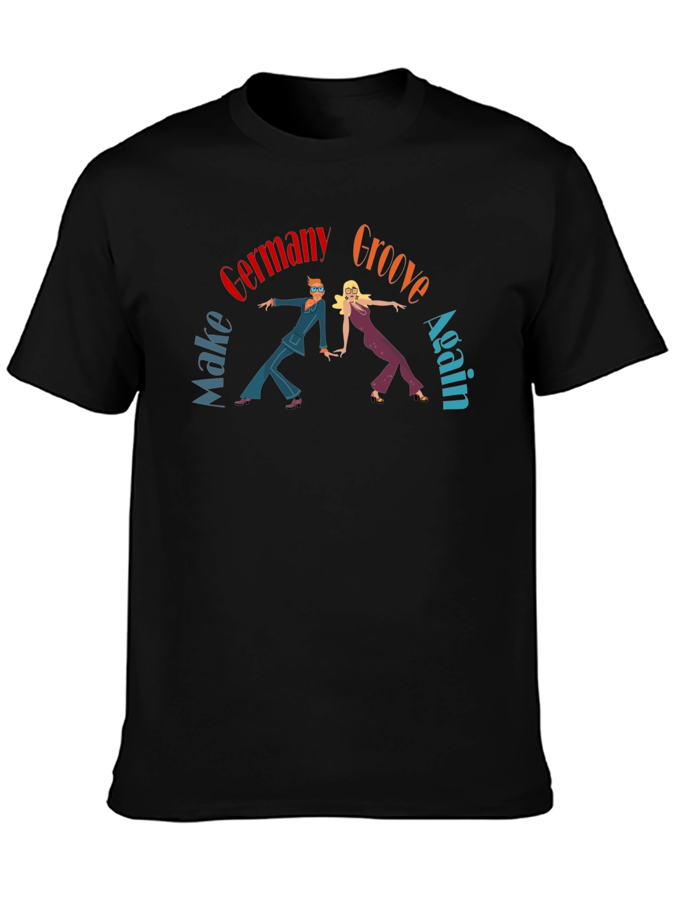Groovy Germany Graphic Tee - Retro 70s Style