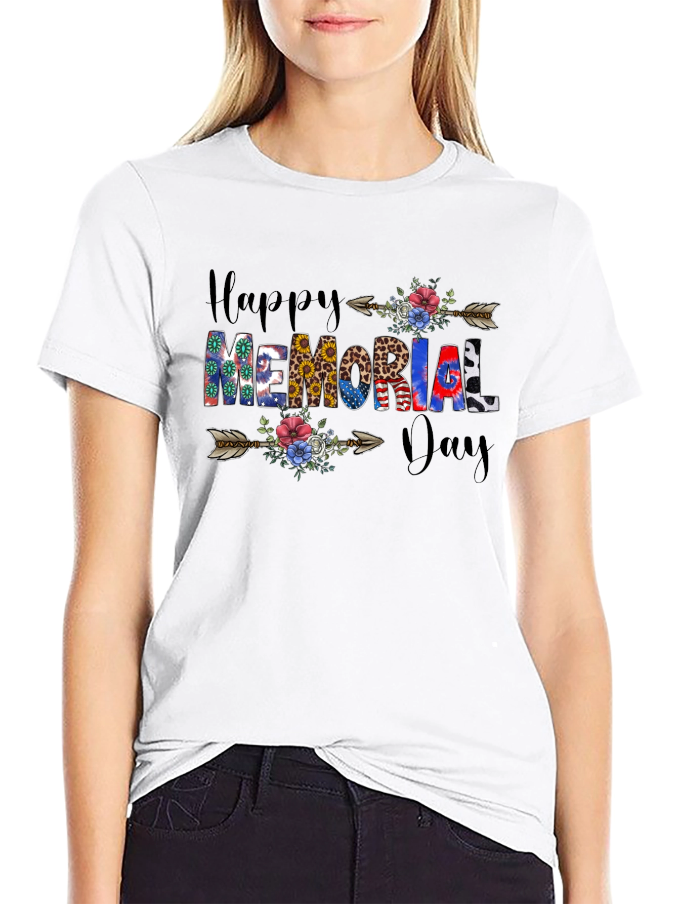 Happy Memorial Day Arrow T-Shirt