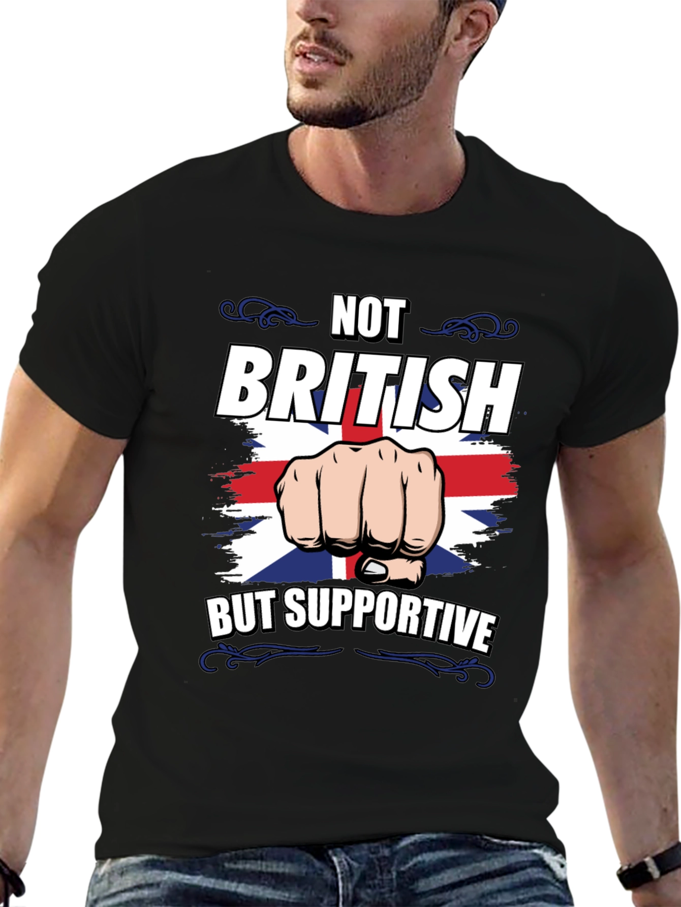 Not British But Supportive Graphic Tee