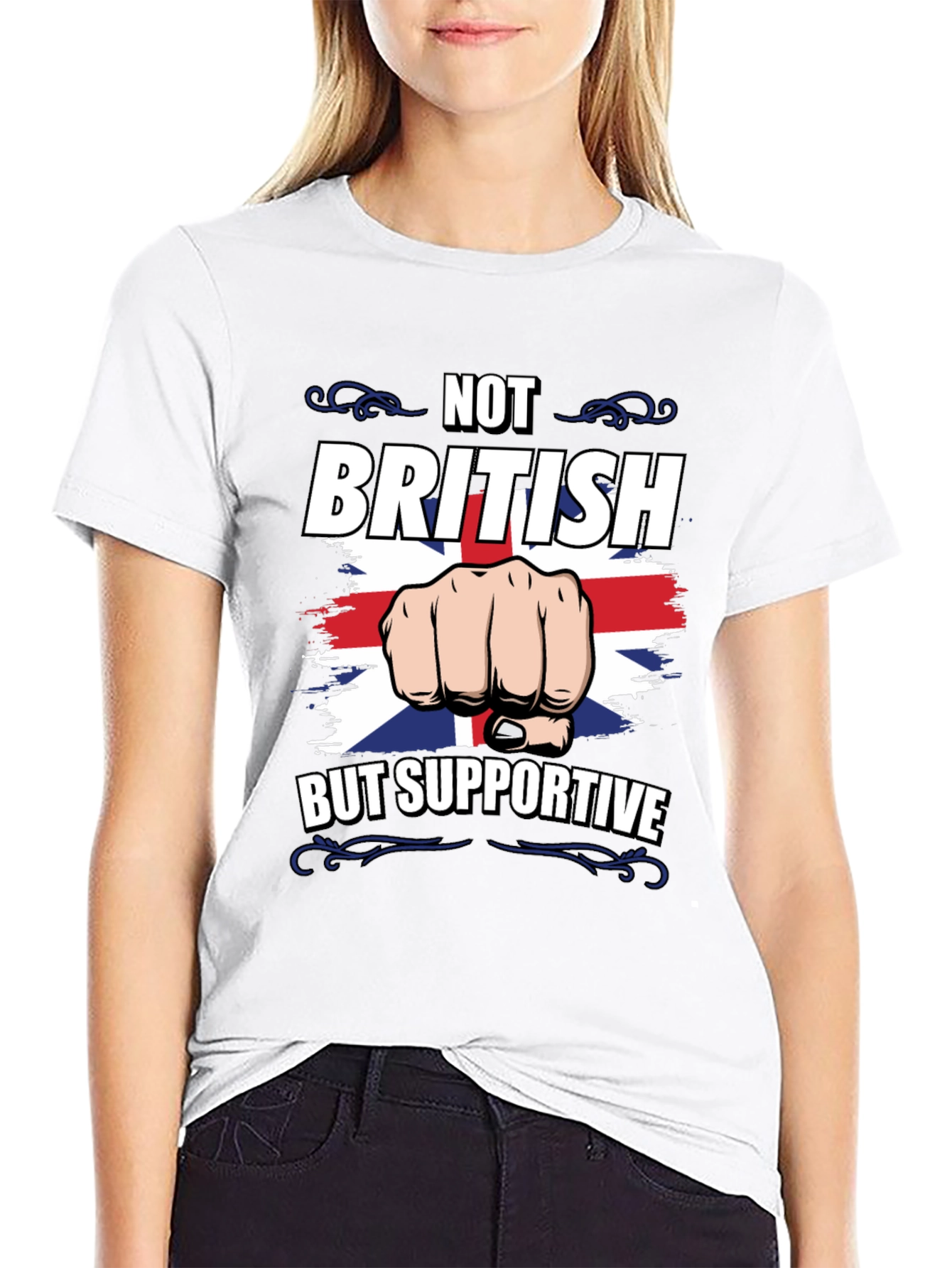 Not British But Supportive Graphic Tee
