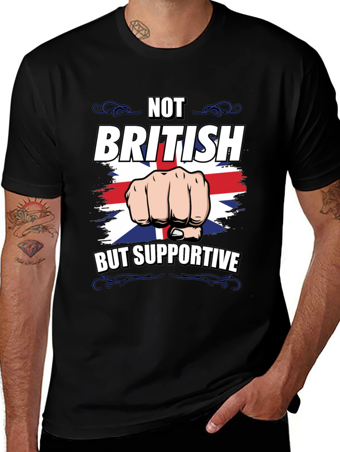 Not British But Supportive Graphic Tee
