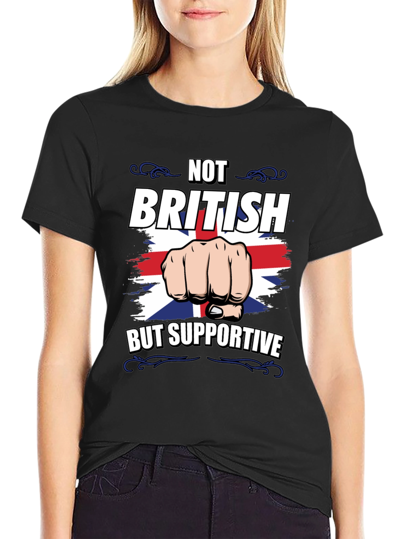 Not British But Supportive Graphic Tee