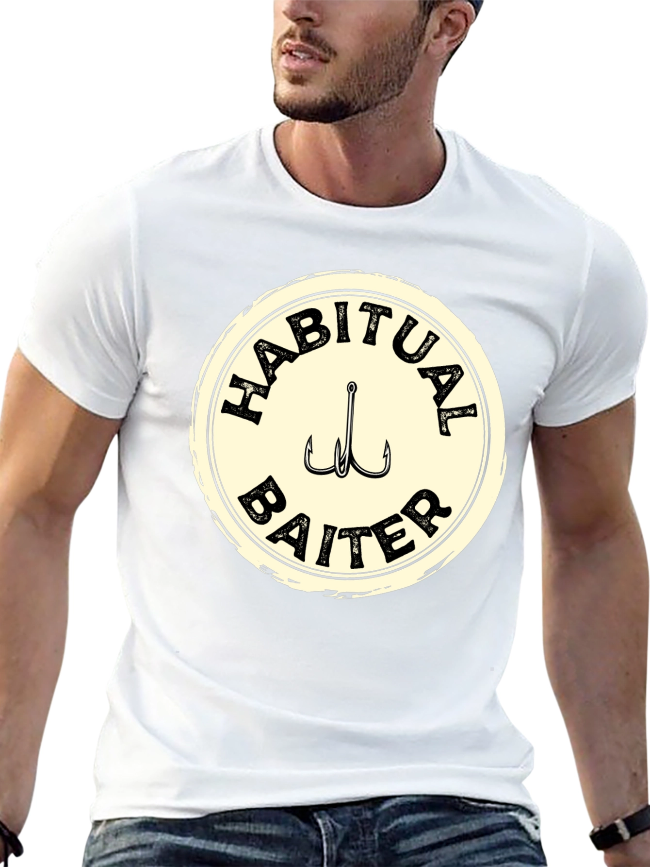 Habitual Baiter Fishing T-Shirt - Black