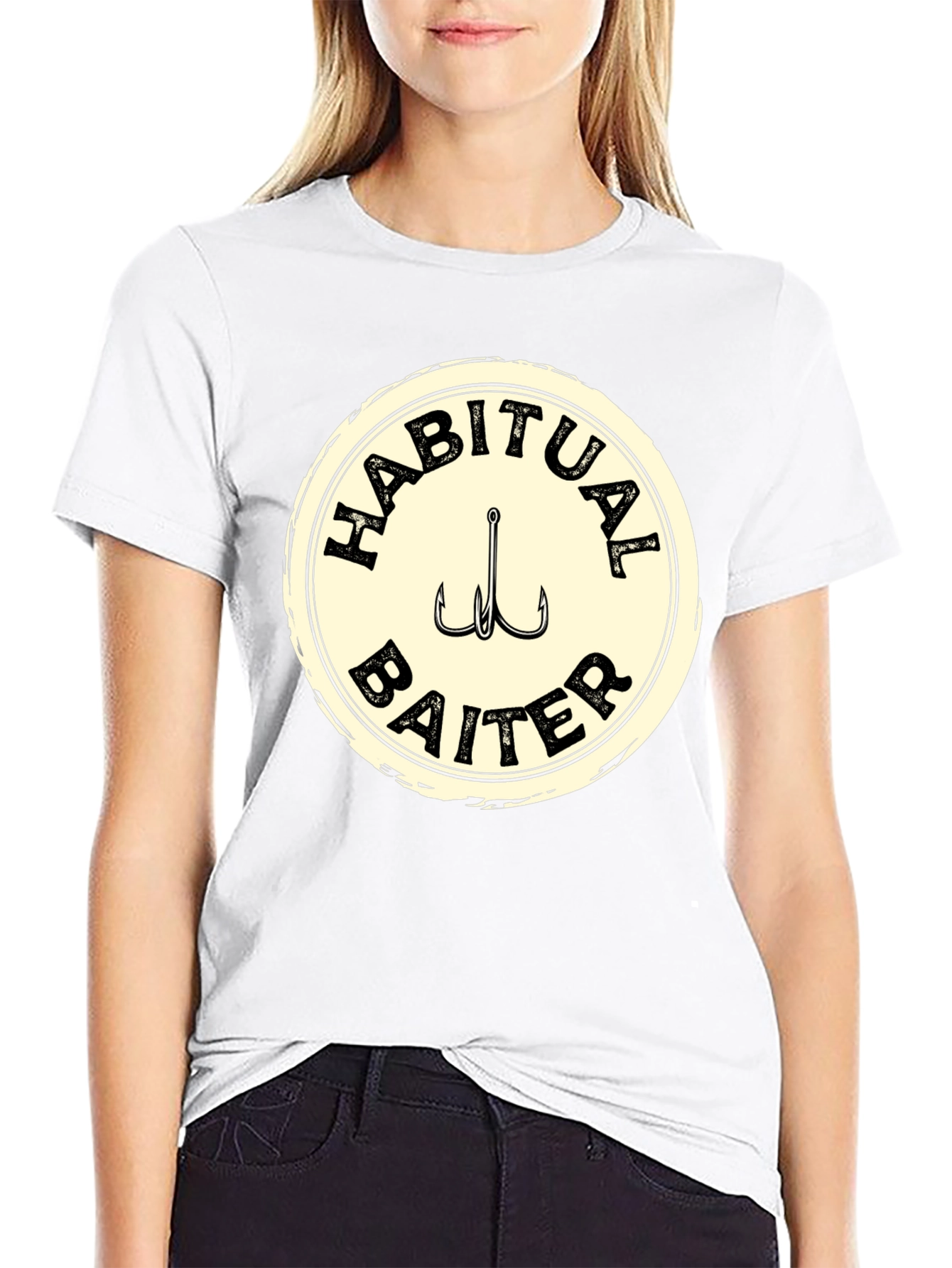 Habitual Baiter Fishing T-Shirt - Black