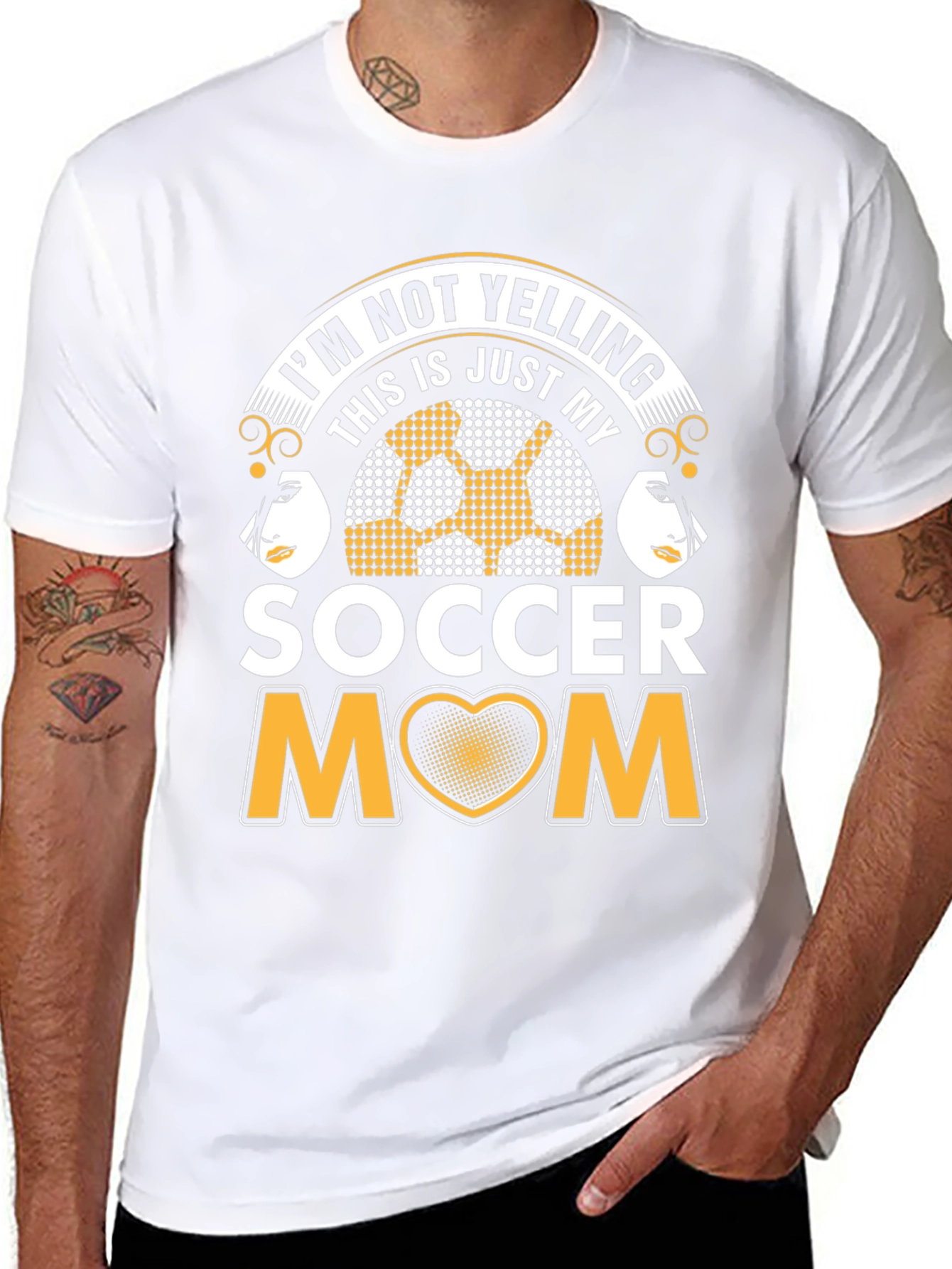 Soccer Mom Graphic T-Shirt - Not Yelling!