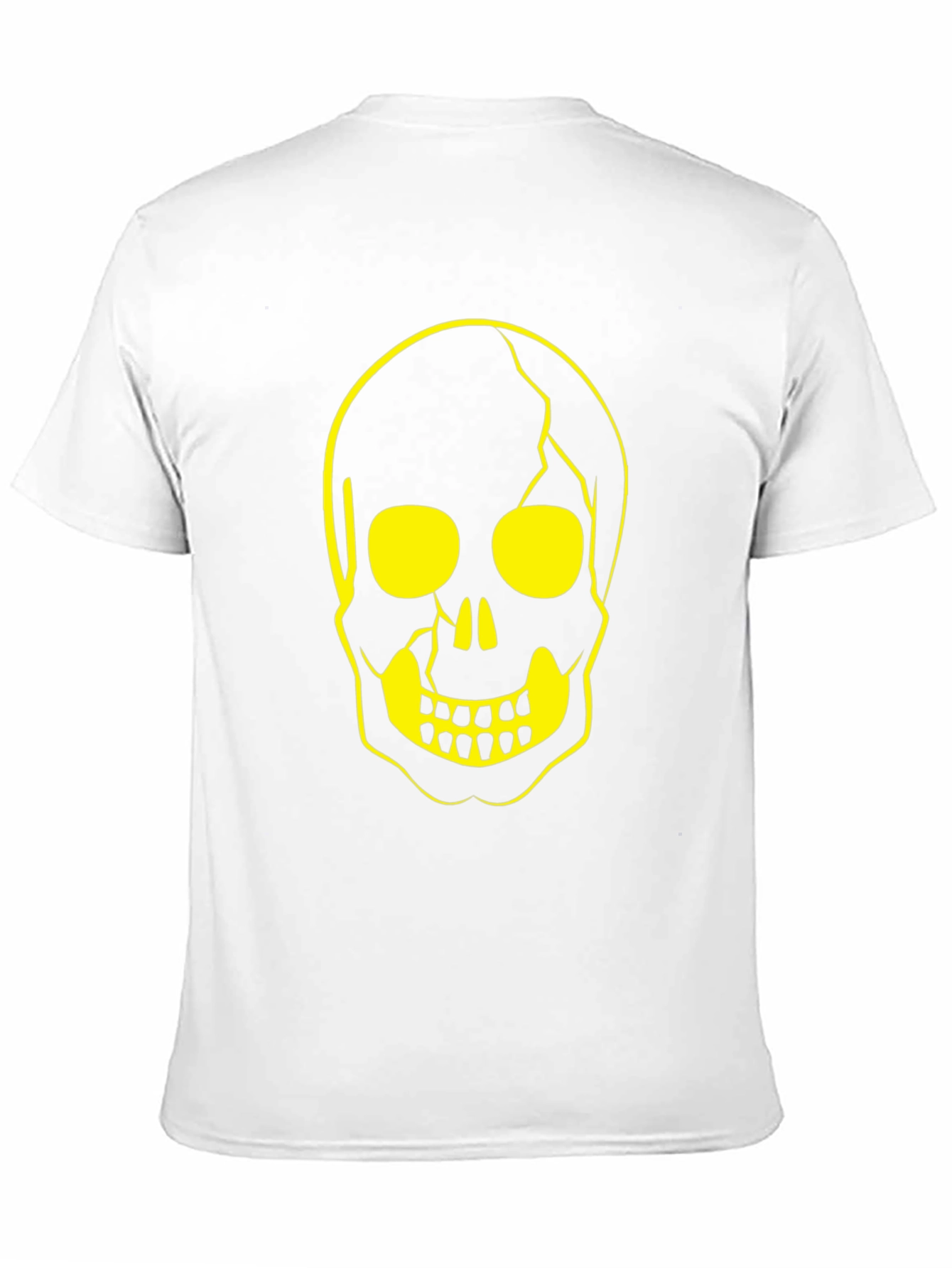 Skull Graphic Tee - Black Cotton Casual Shirt