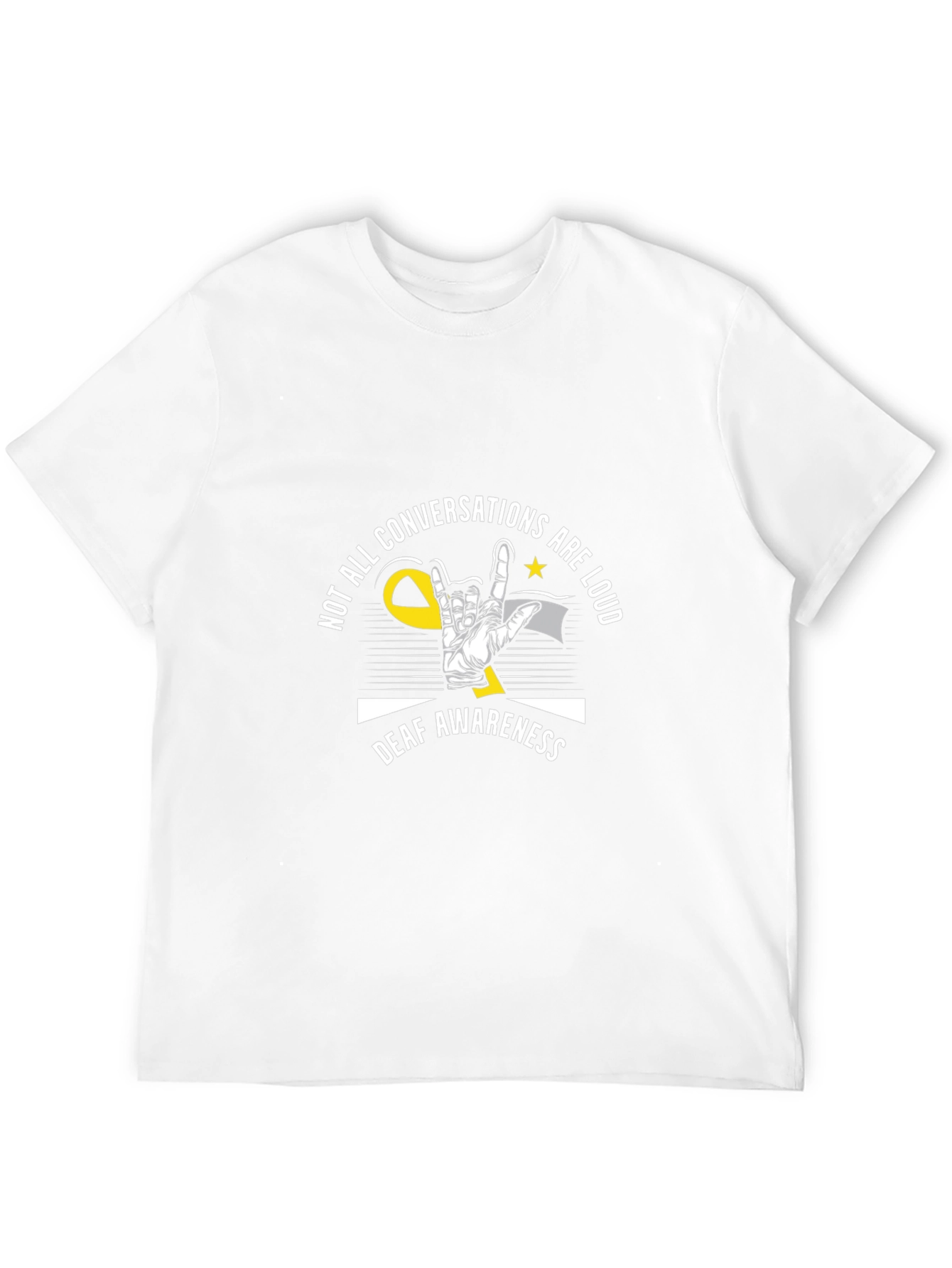 Deaf Awareness Graphic T-Shirt - Stylish & Comfortable