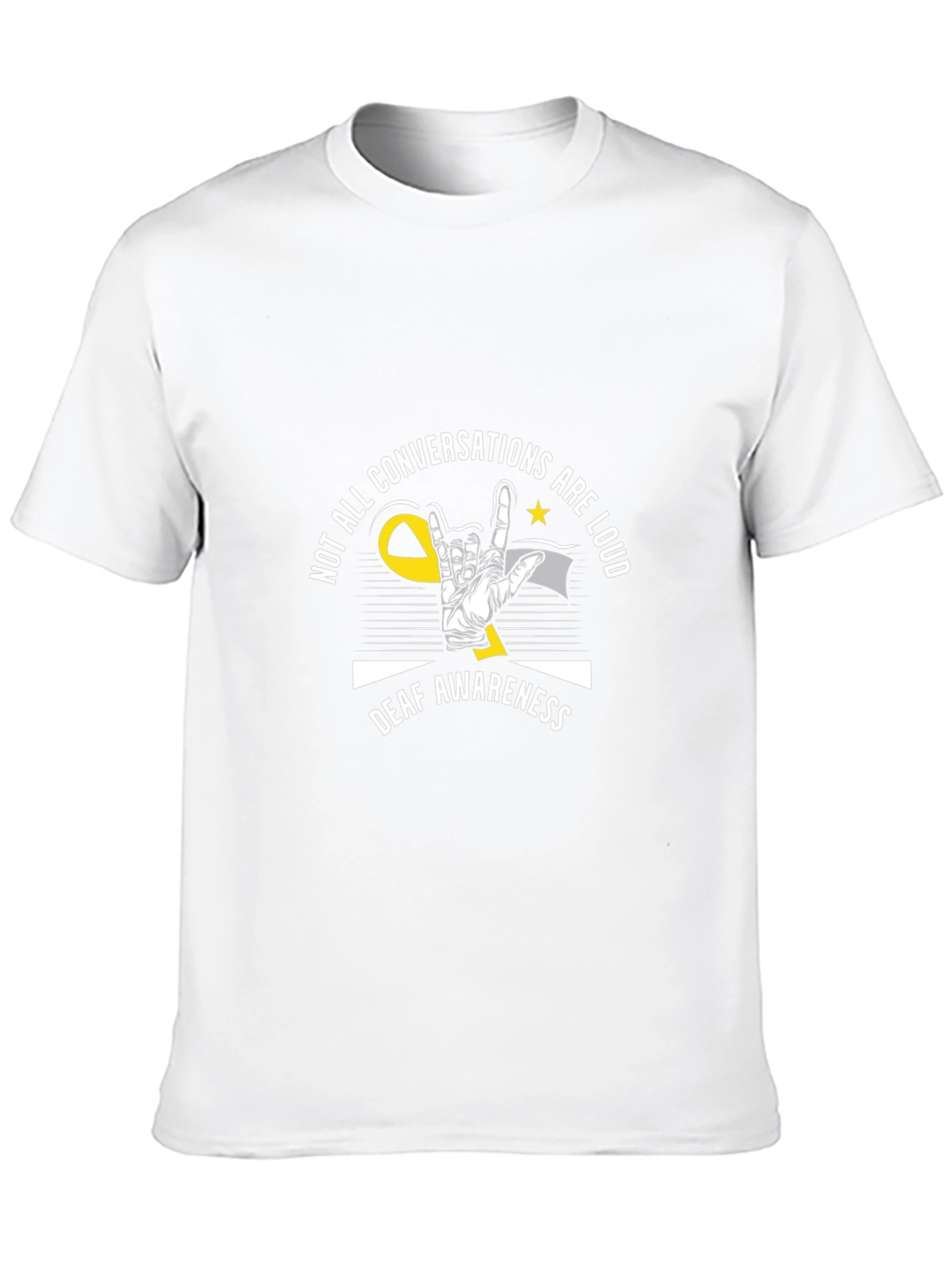 Deaf Awareness Graphic T-Shirt - Stylish & Comfortable