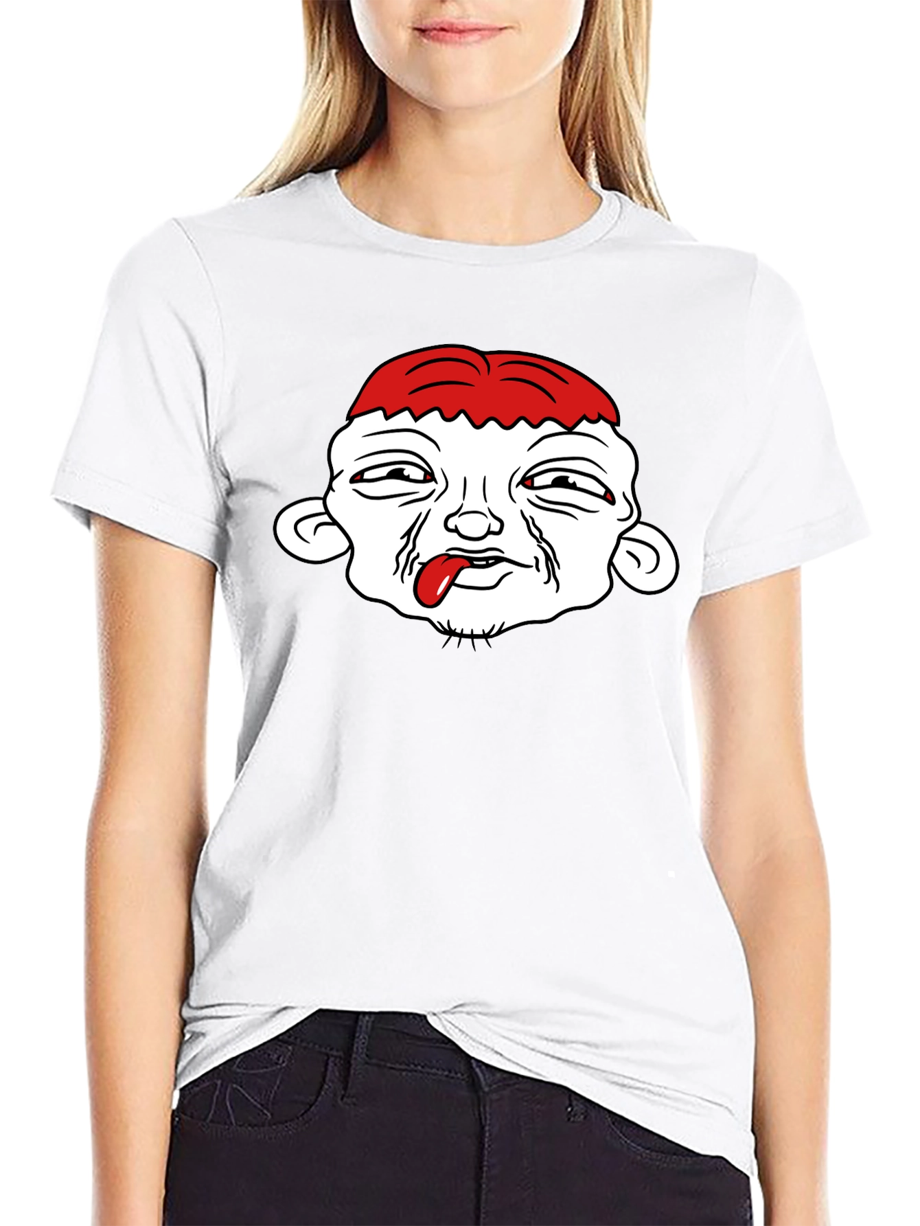 Funny Brain Cartoon Graphic T-Shirt