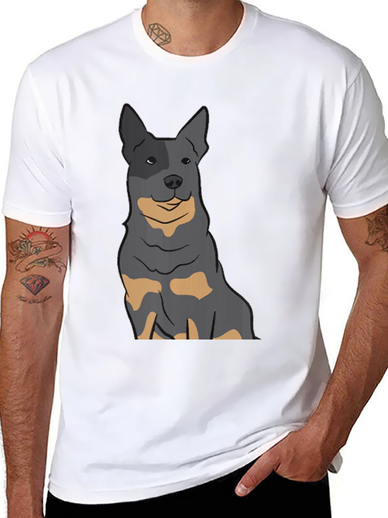 Dog Graphic Tee - Cool Canine Design