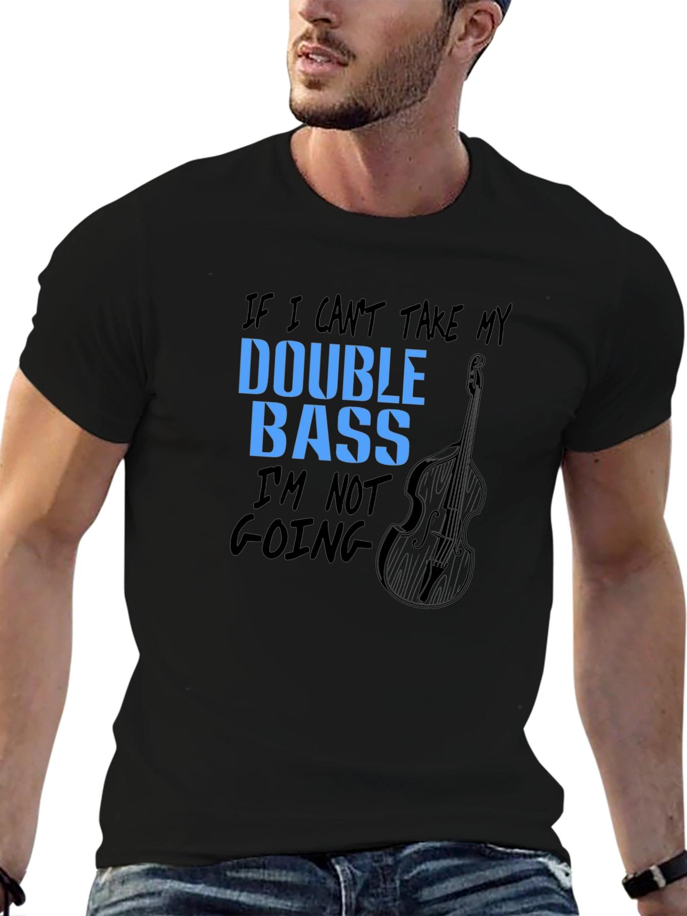 Double Bass T-Shirt: Musicians Bold Statement Tee