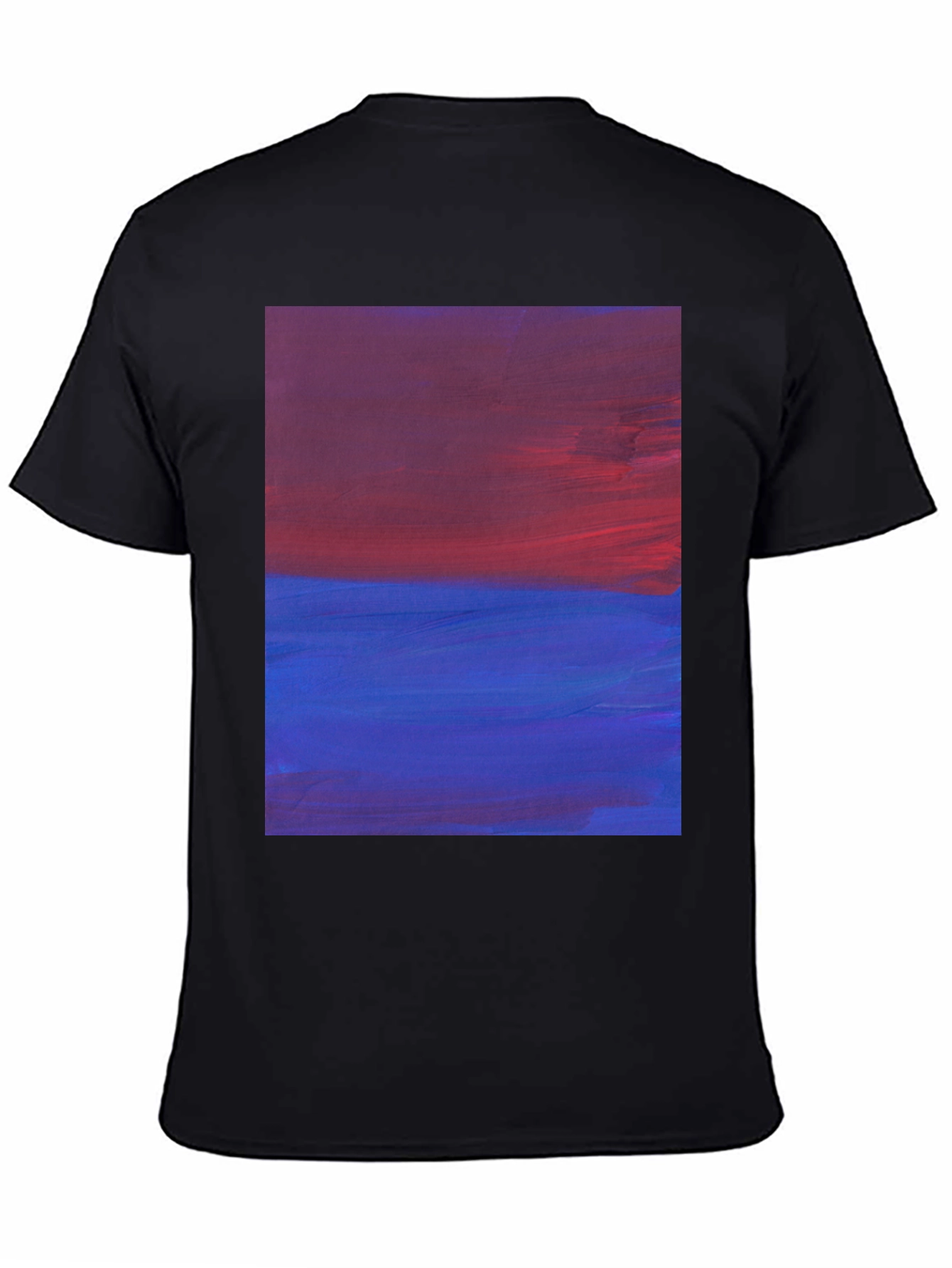 Abstract Horizon Mens Black Tee