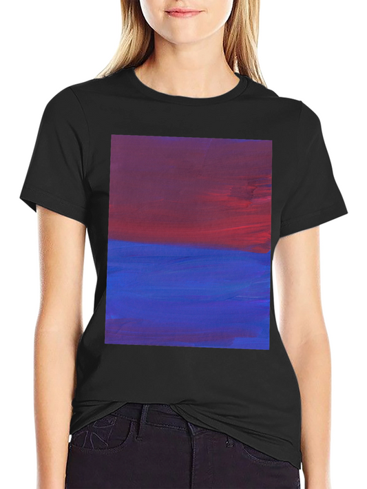 Abstract Horizon Mens Black Tee