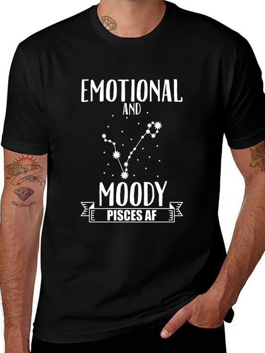 Emotional Moody Pisces AF Zodiac T-Shirt