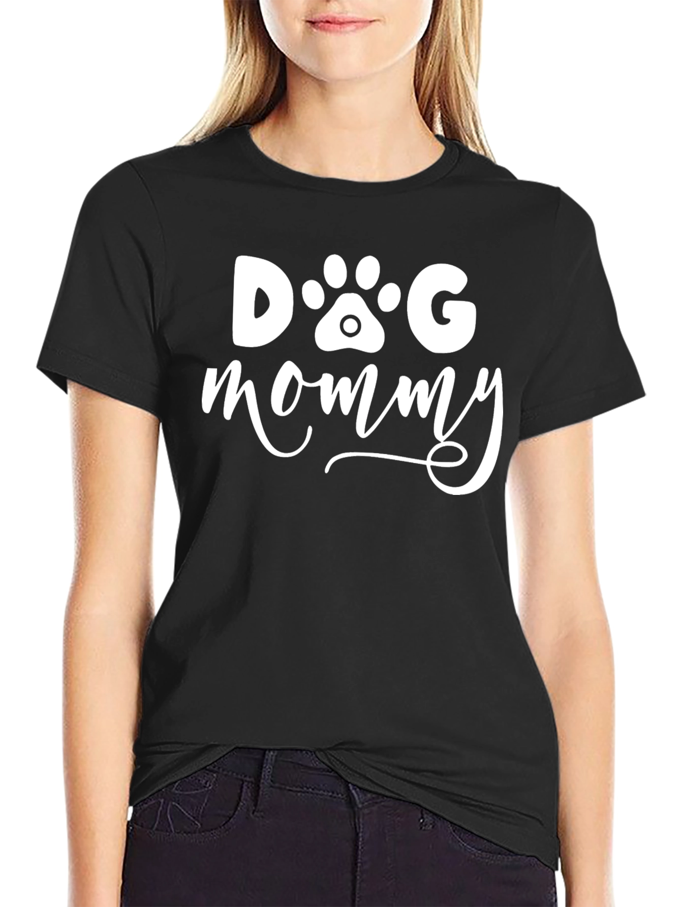 Dog Mommy Black T-Shirt