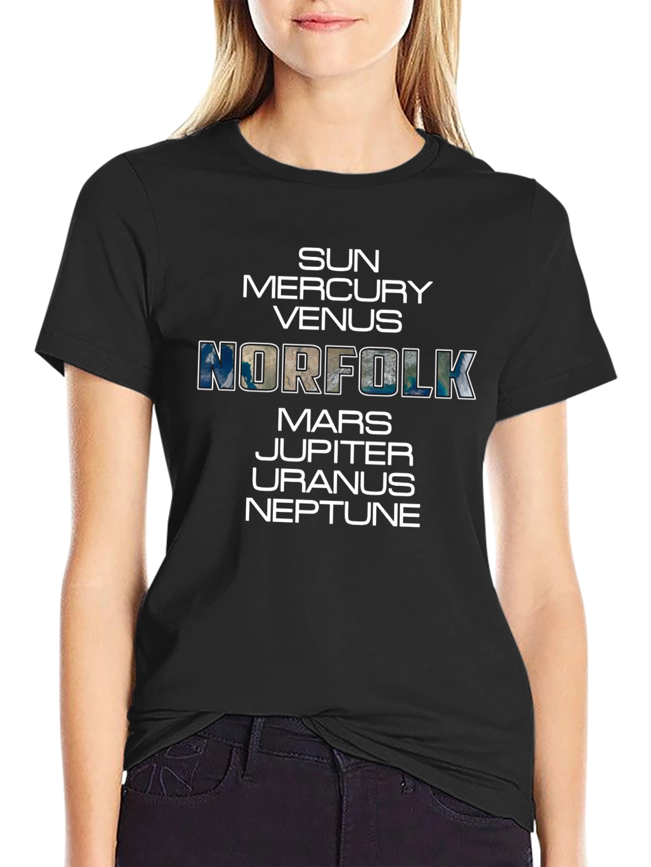 Planets Norfolk Graphic T-Shirt