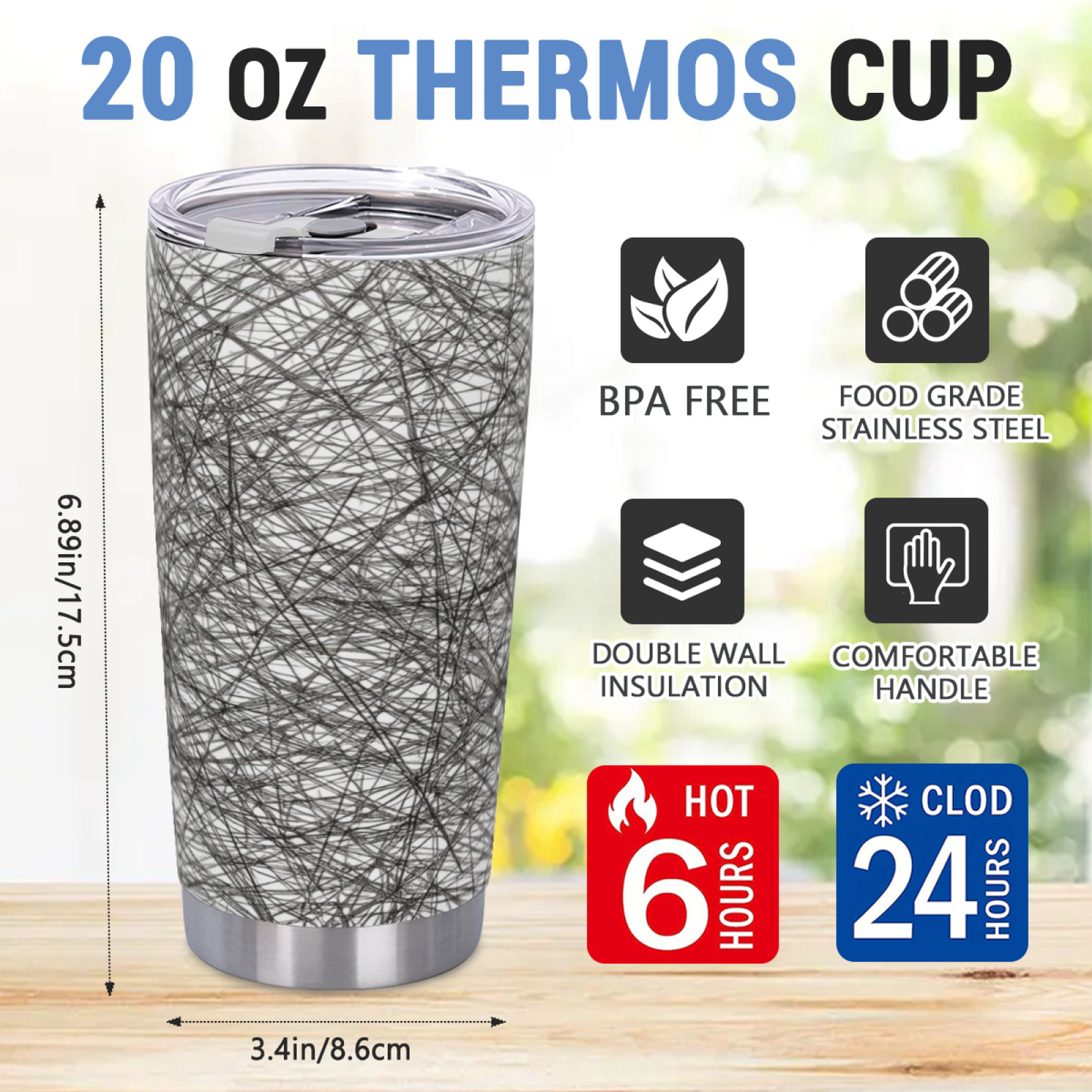 Cozy Napping Ginger Kittens Cottage 20oz Insulated Tumbler