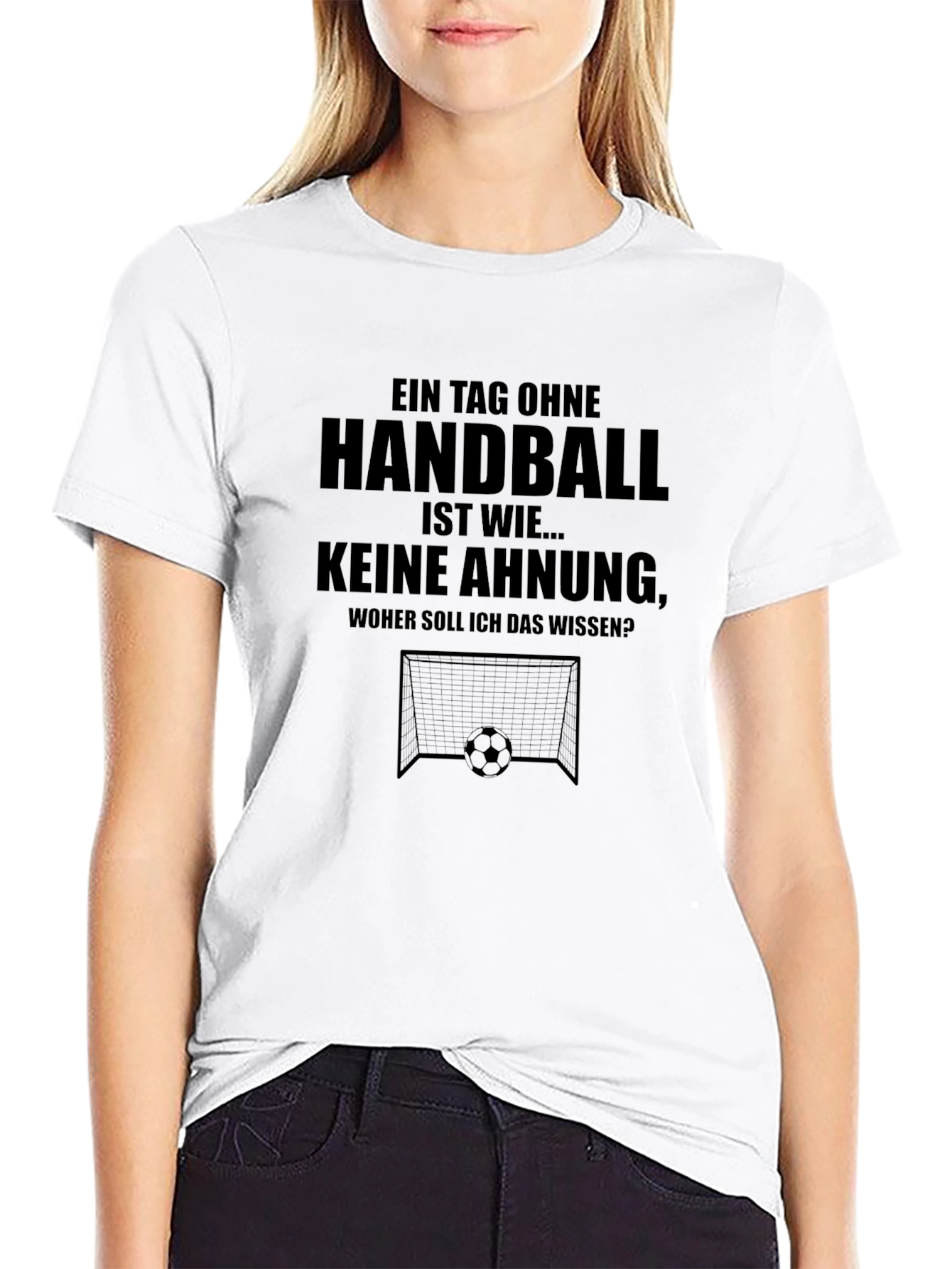 Handball T-Shirt: Funny German Slogan Tee