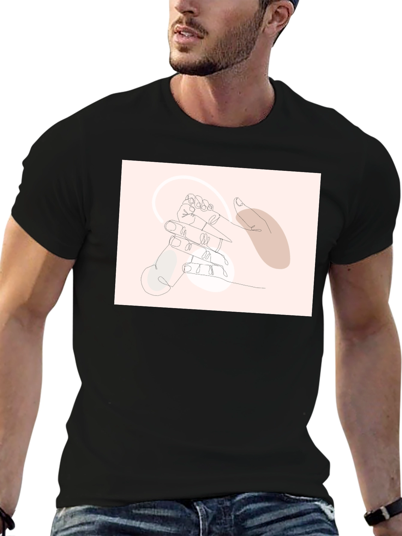 Minimalist Line Art Graphic Tee