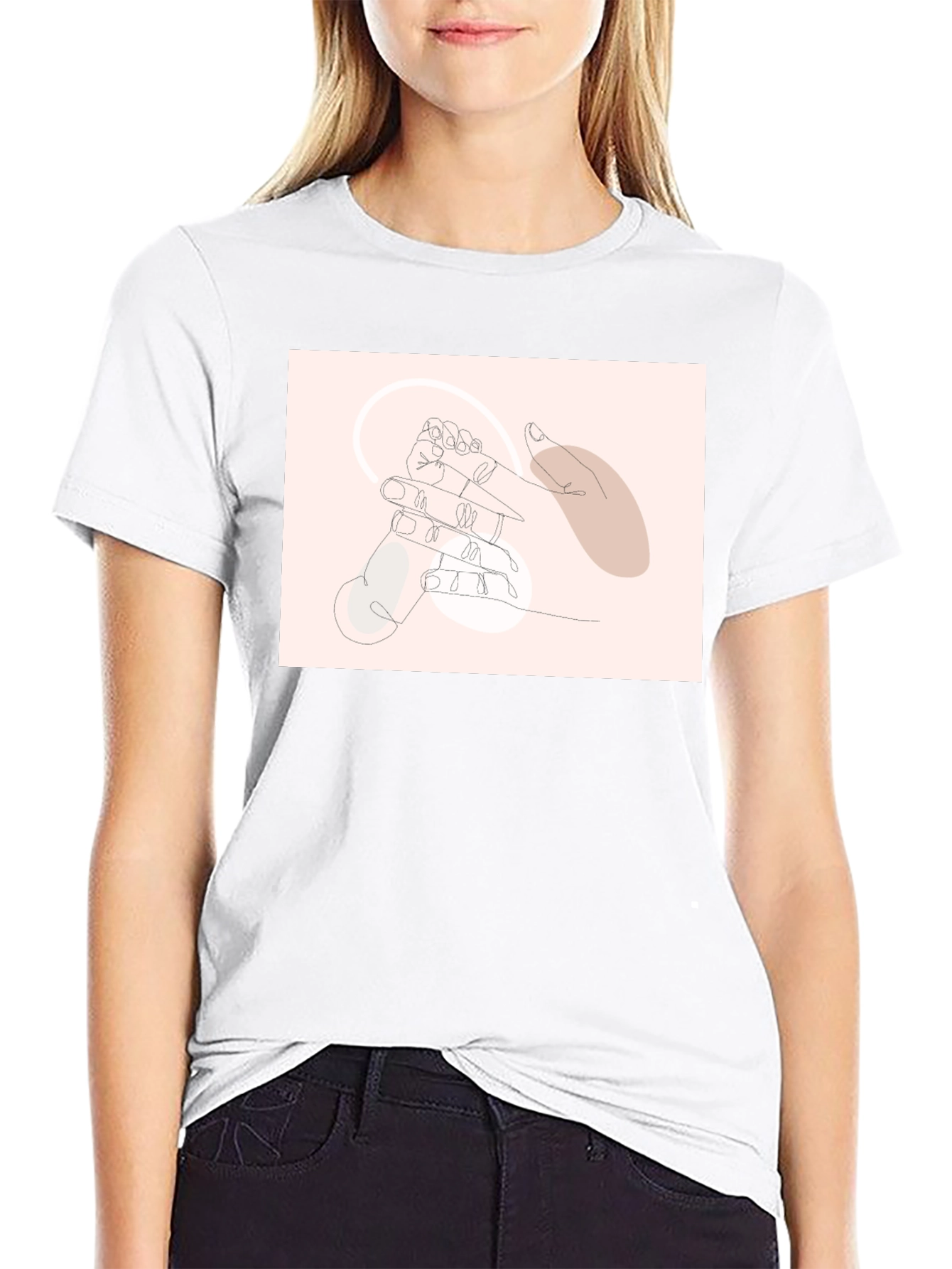 Minimalist Line Art Graphic Tee