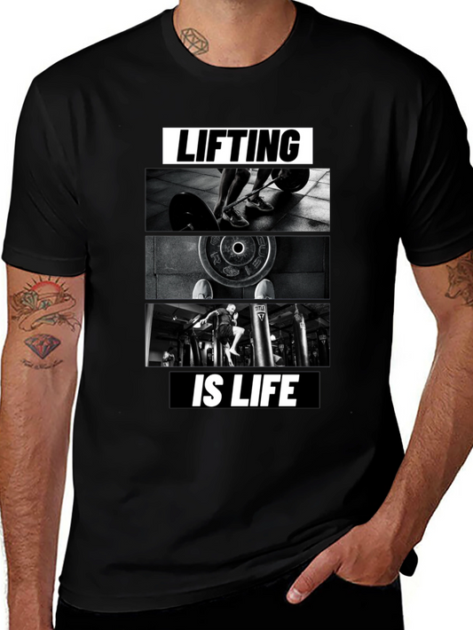 Lifting is Life Mens Graphic T-Shirt - Fitness Apparel