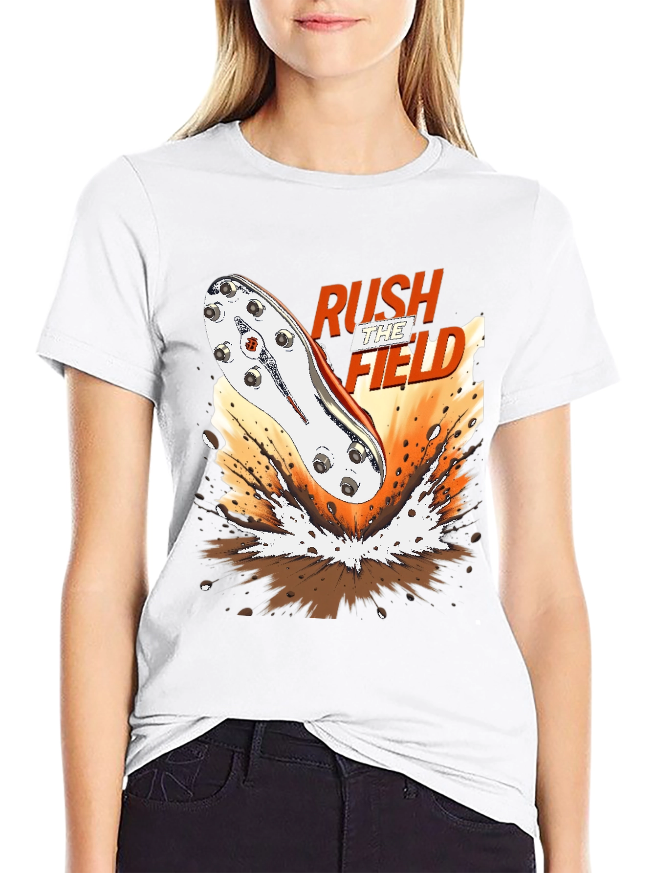 Rush the Field Graphic Tee - Soccer Cleat T-Shirt