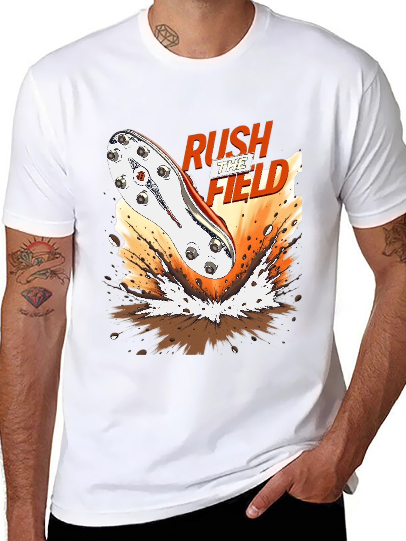 Rush the Field Graphic Tee - Soccer Cleat T-Shirt