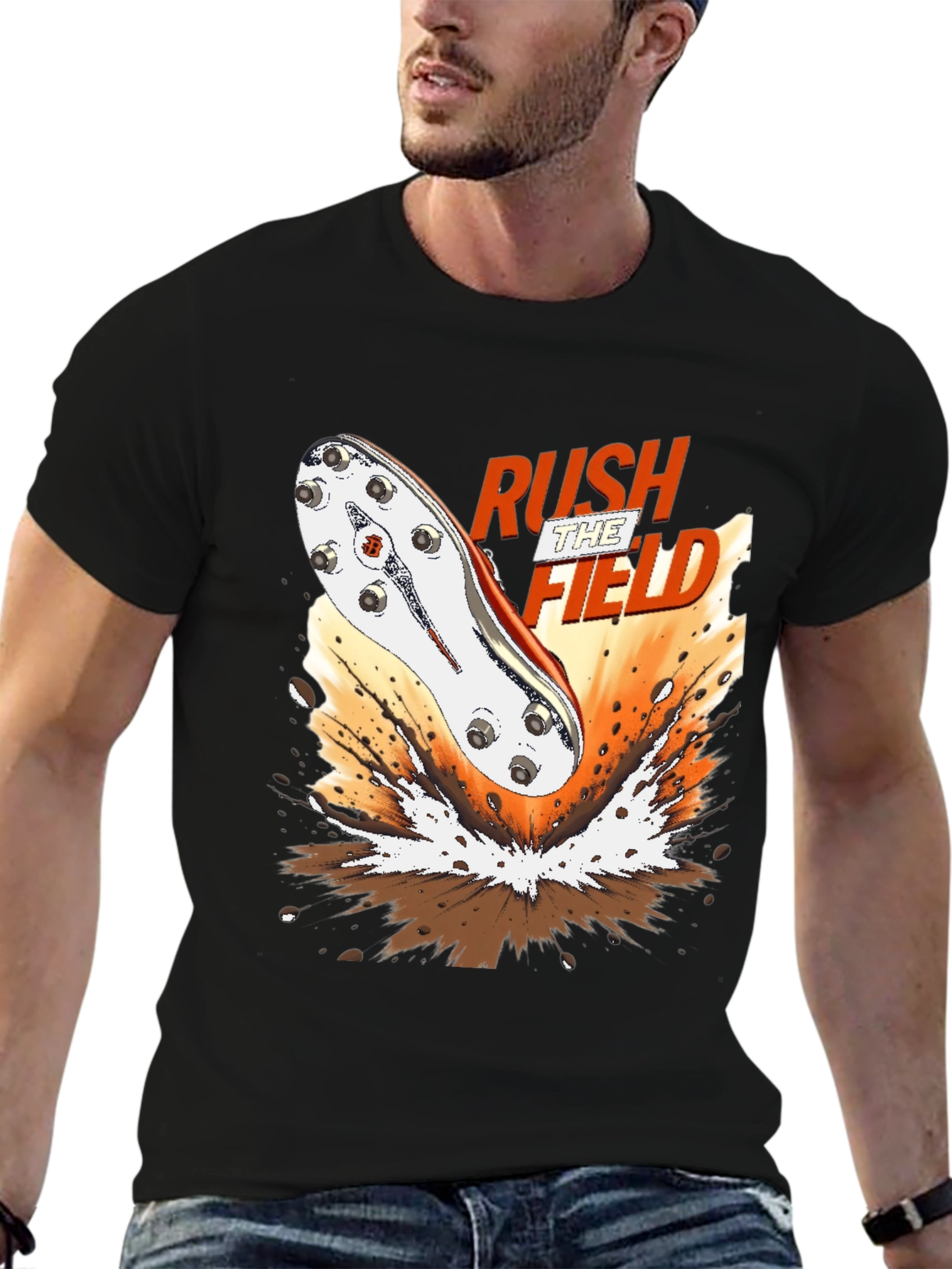 Rush the Field Graphic Tee - Soccer Cleat T-Shirt