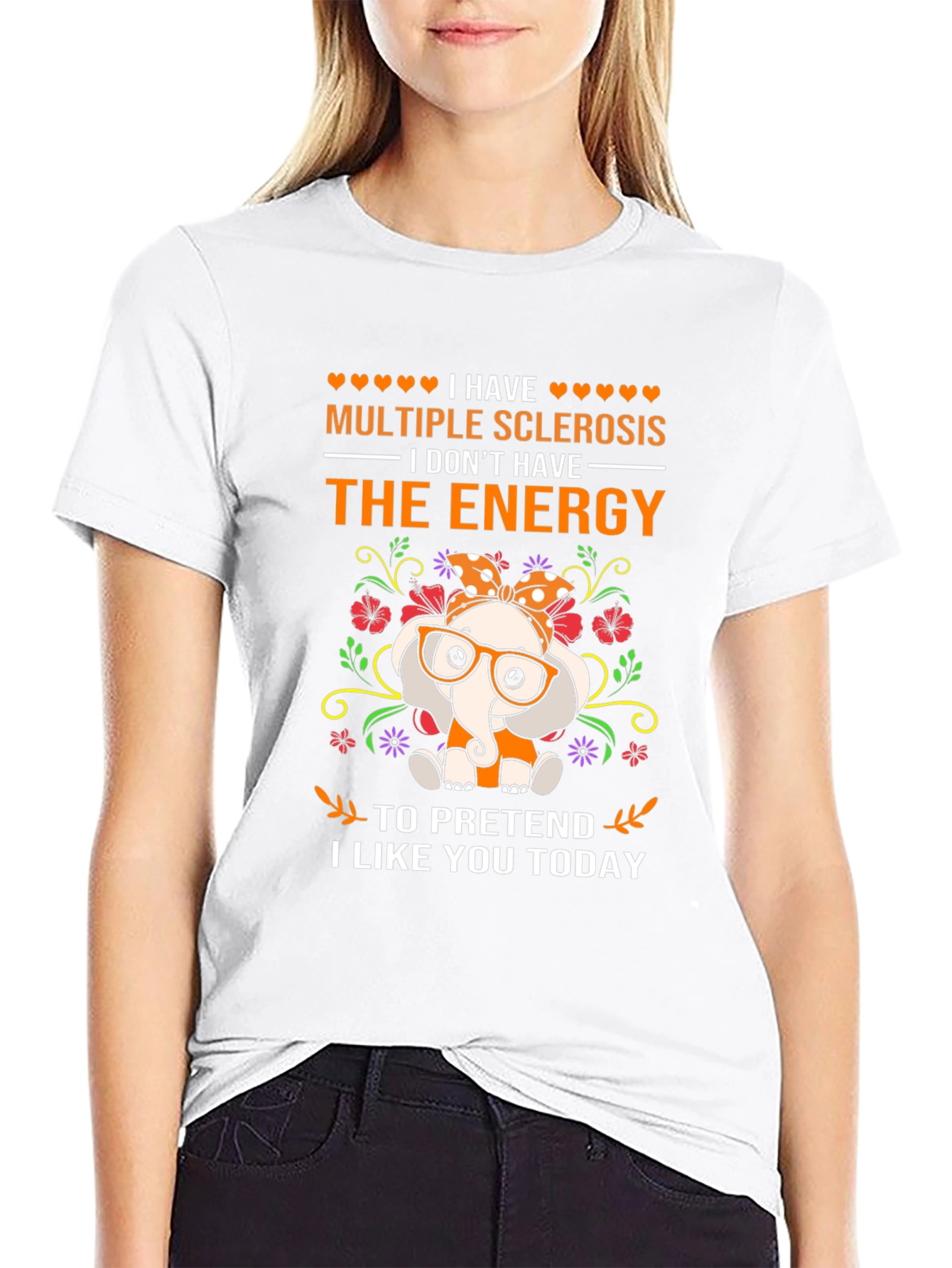 Multiple Sclerosis Awareness Elephant T-Shirt