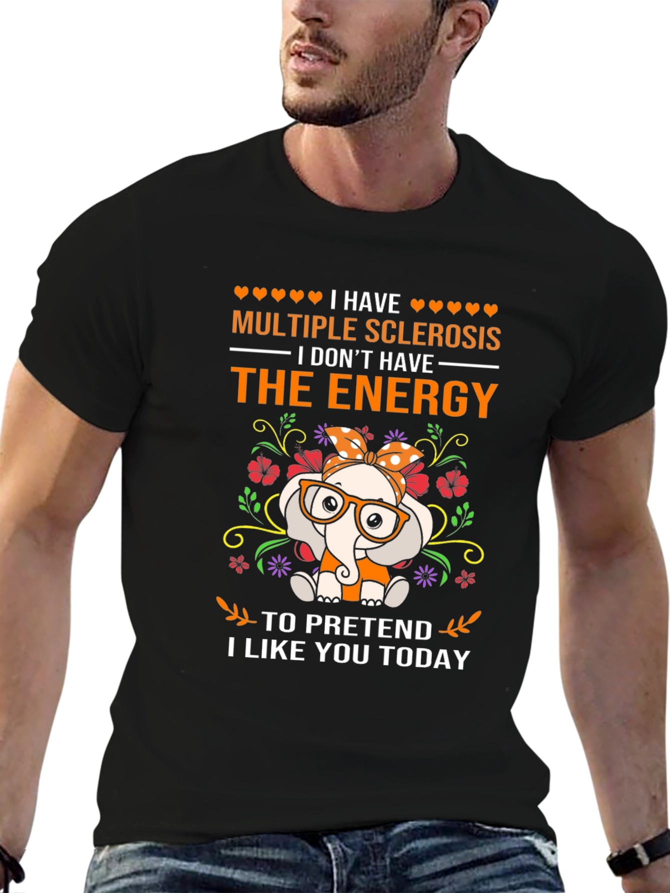 Multiple Sclerosis Awareness Elephant T-Shirt