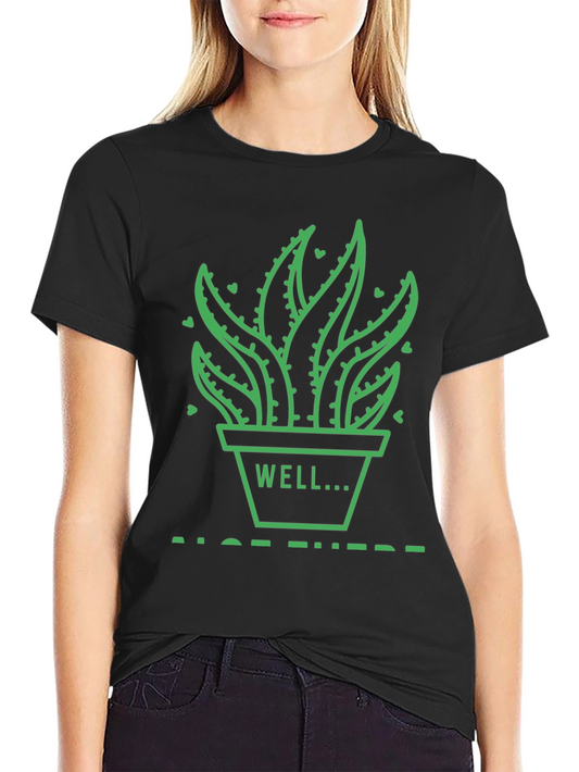 Aloe There Pun Graphic T-Shirt - Funny Plant Lover Tee