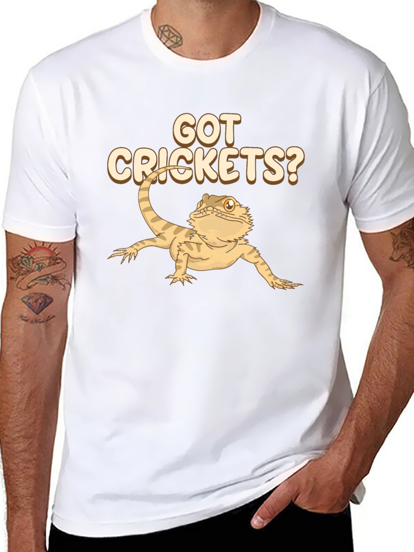 Got Crickets? Bearded Dragon Graphic Tee
