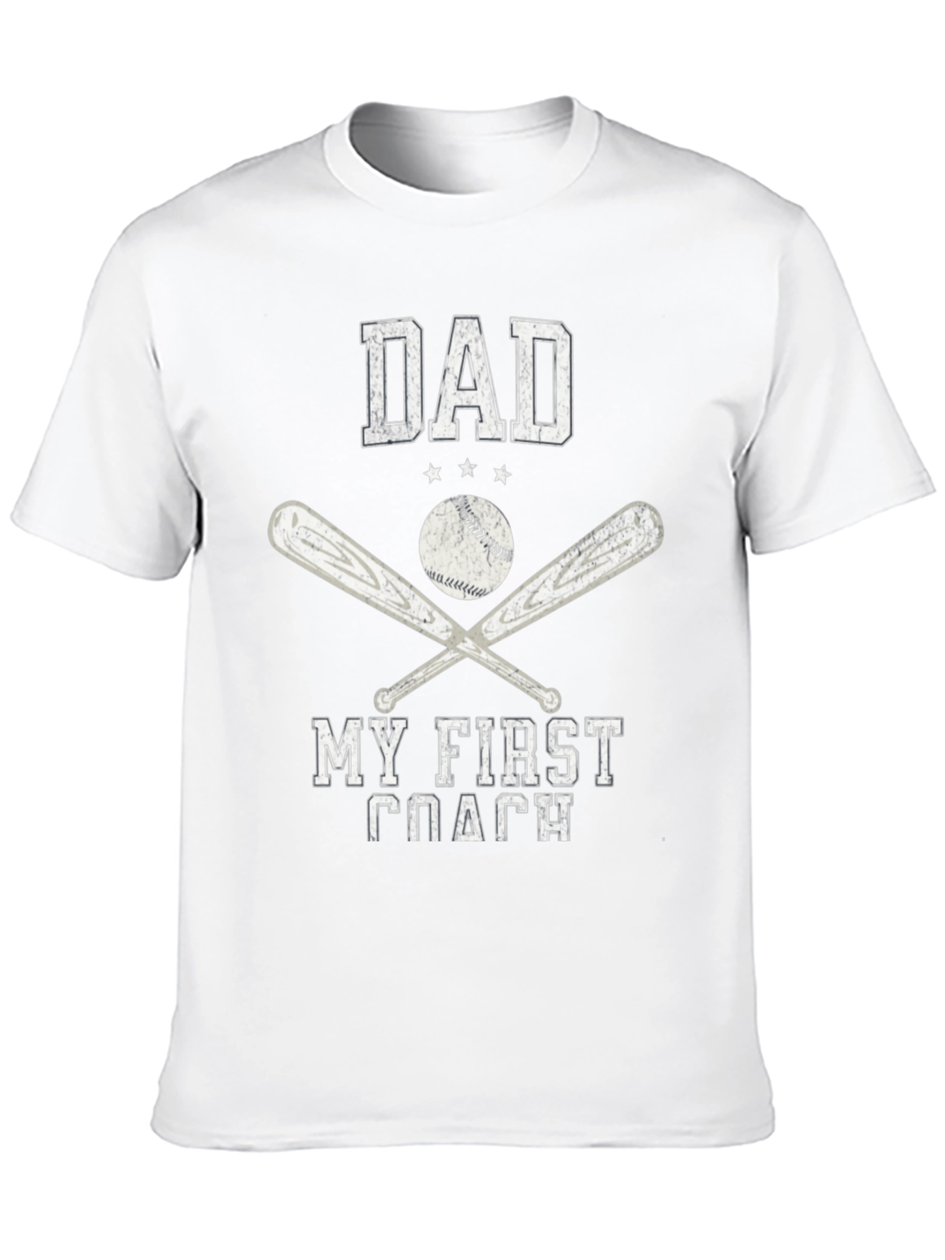 Dad My First Coach Baseball T-Shirt