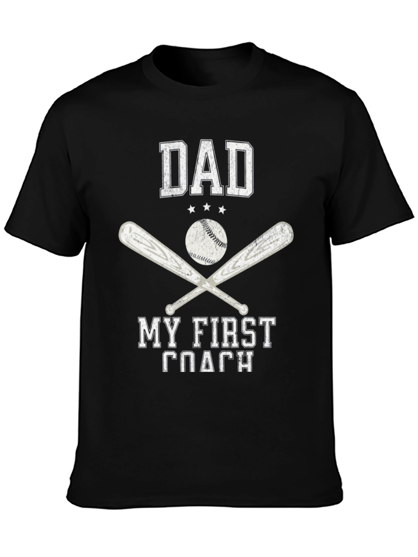 Dad My First Coach Baseball T-Shirt