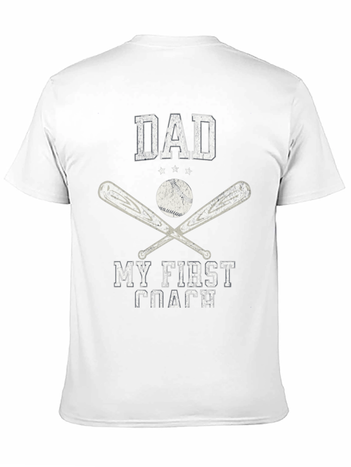 Dad My First Coach Baseball T-Shirt