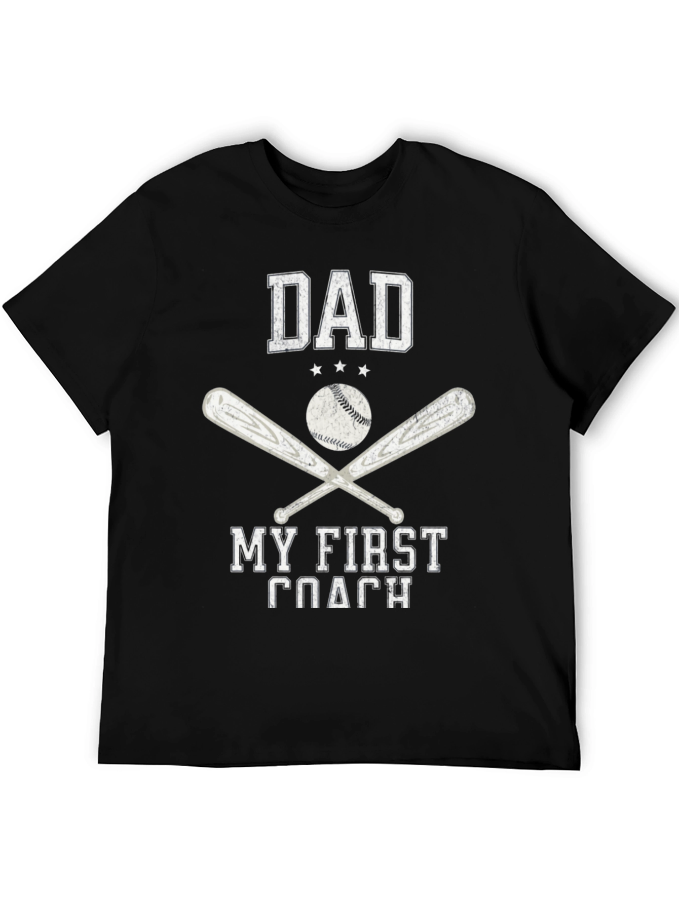 Dad My First Coach Baseball T-Shirt