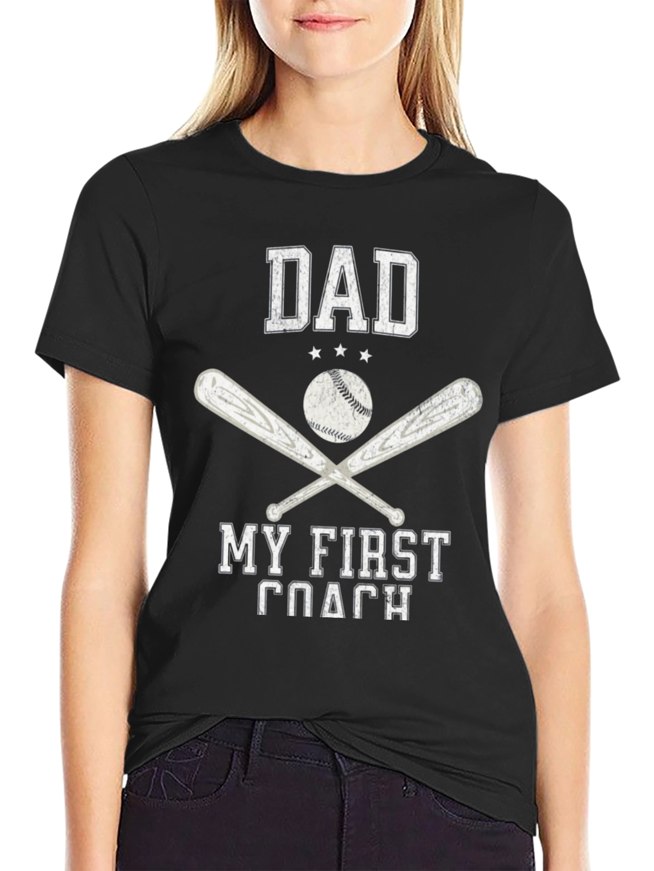 Dad My First Coach Baseball T-Shirt