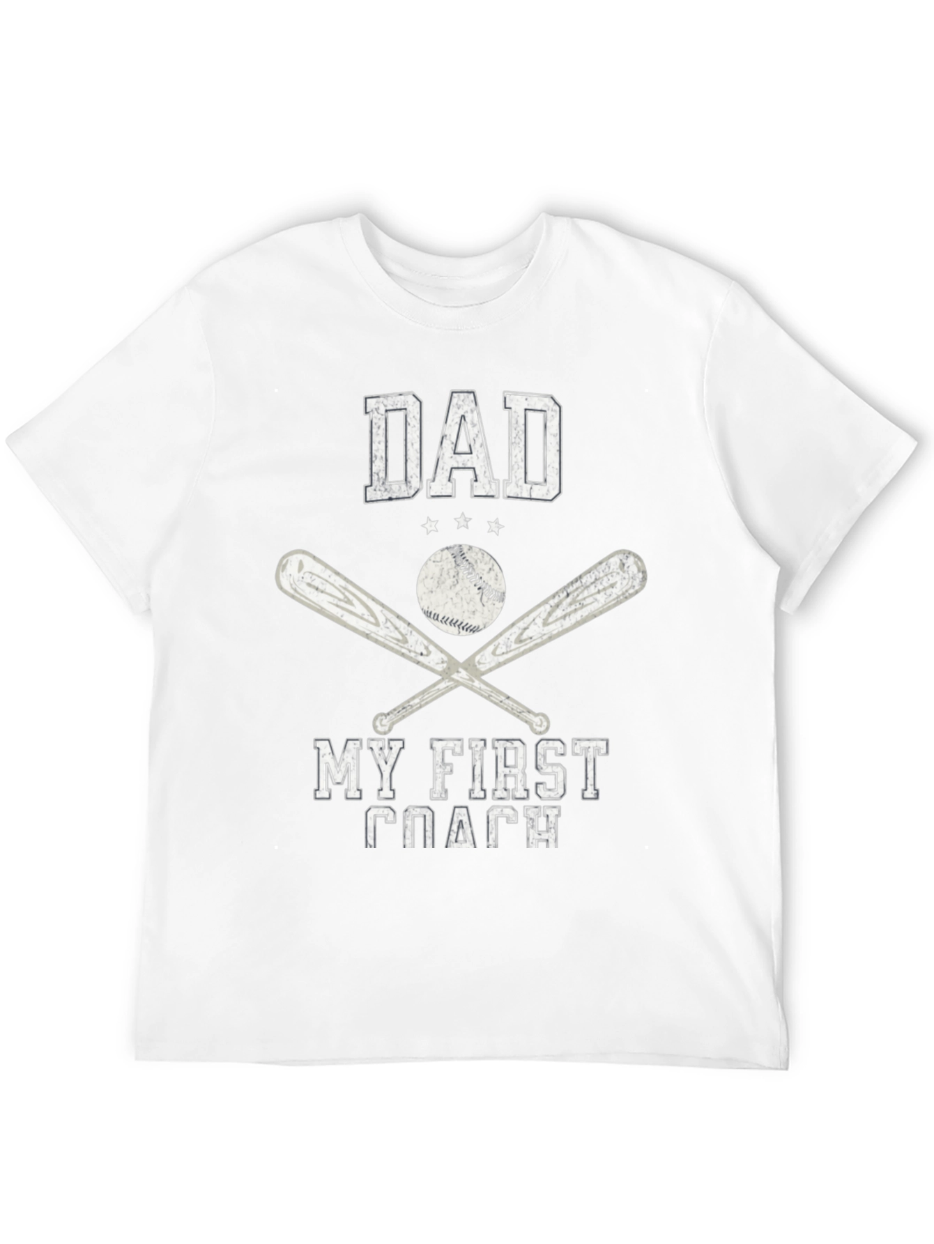 Dad My First Coach Baseball T-Shirt