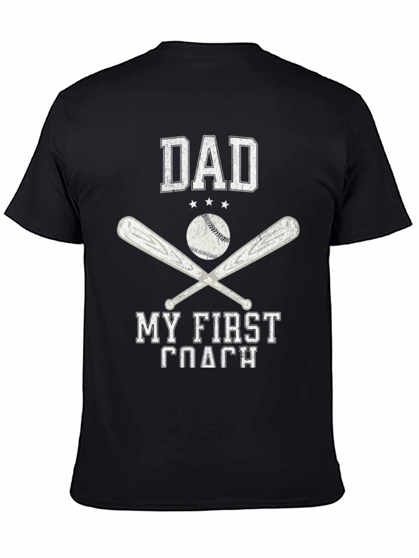 Dad My First Coach Baseball T-Shirt