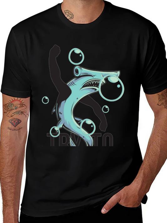Hammerhead Shark Bubble T-Shirt - Funny Ocean Tee