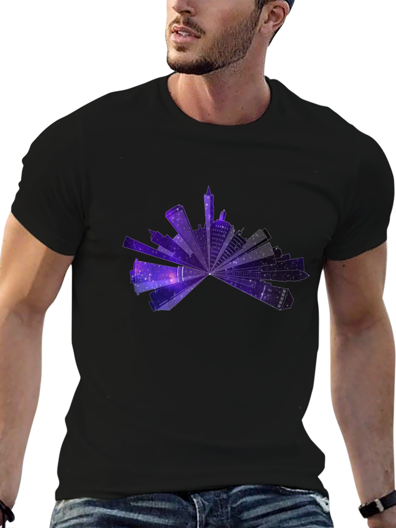 Cityscape Galaxy T-Shirt