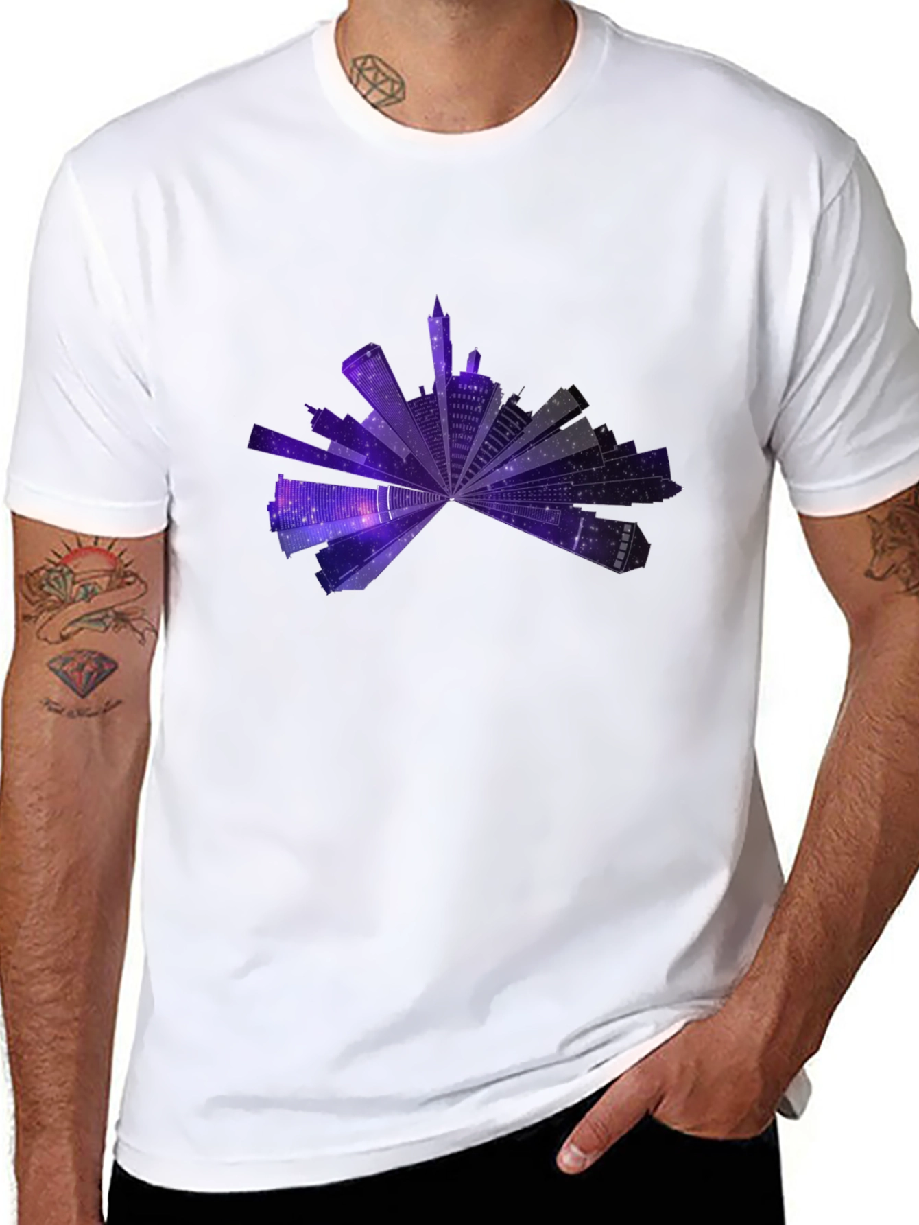 Cityscape Galaxy T-Shirt