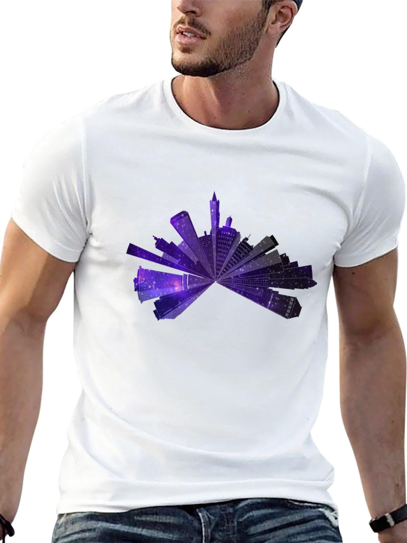 Cityscape Galaxy T-Shirt