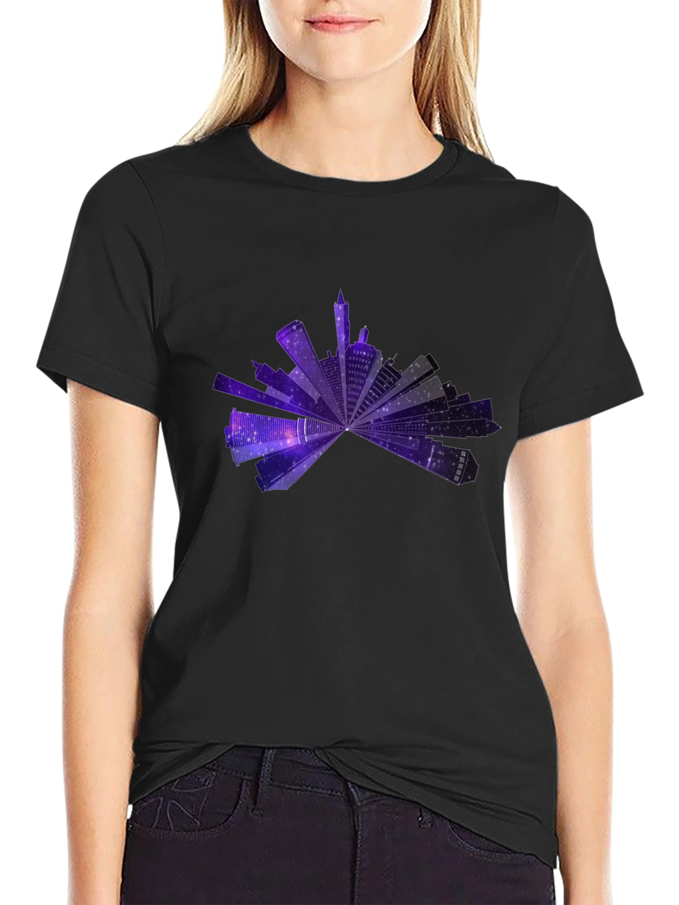 Cityscape Galaxy T-Shirt
