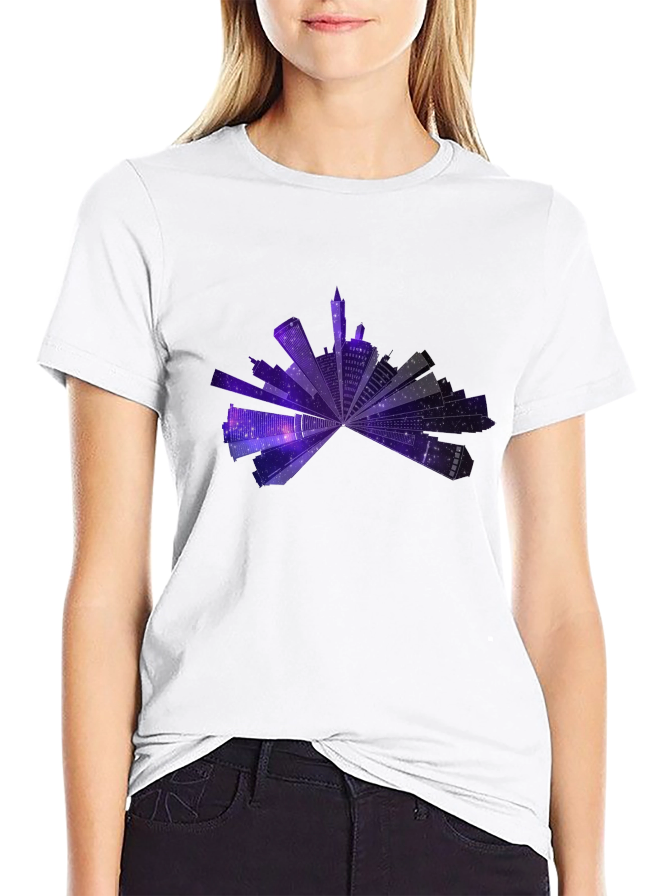 Cityscape Galaxy T-Shirt