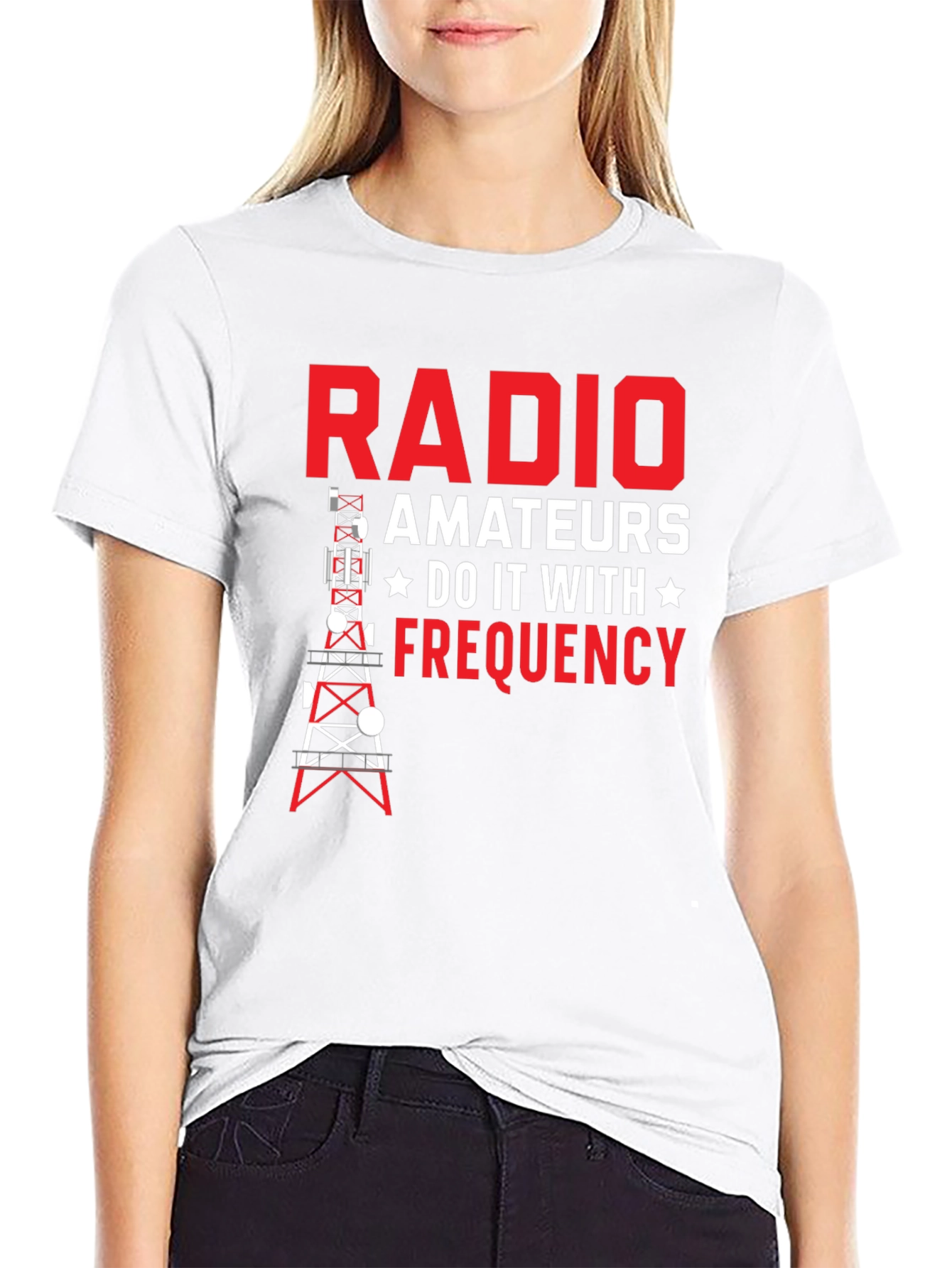 Radio Amateurs Frequency Graphic Tee