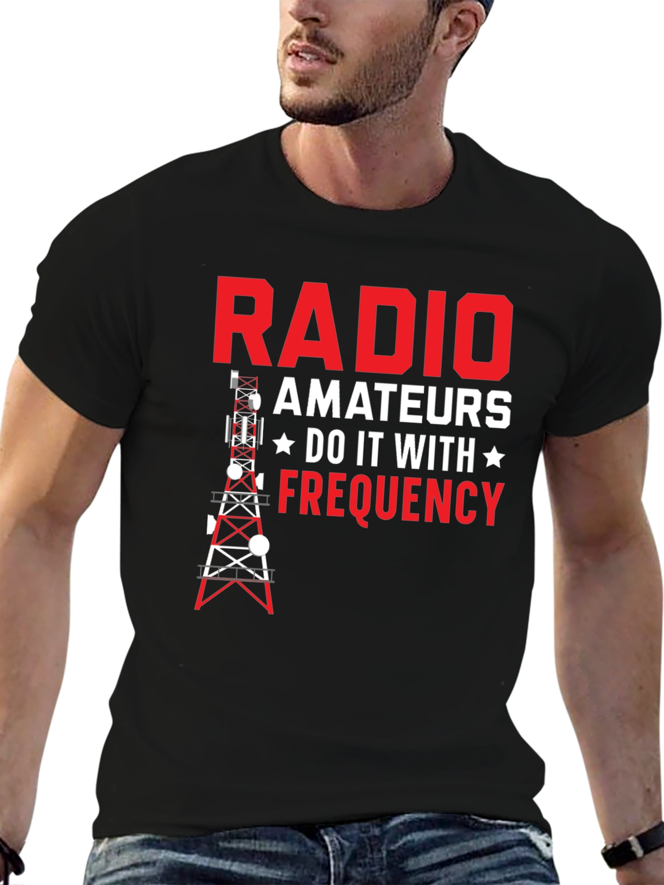 Radio Amateurs Frequency Graphic Tee