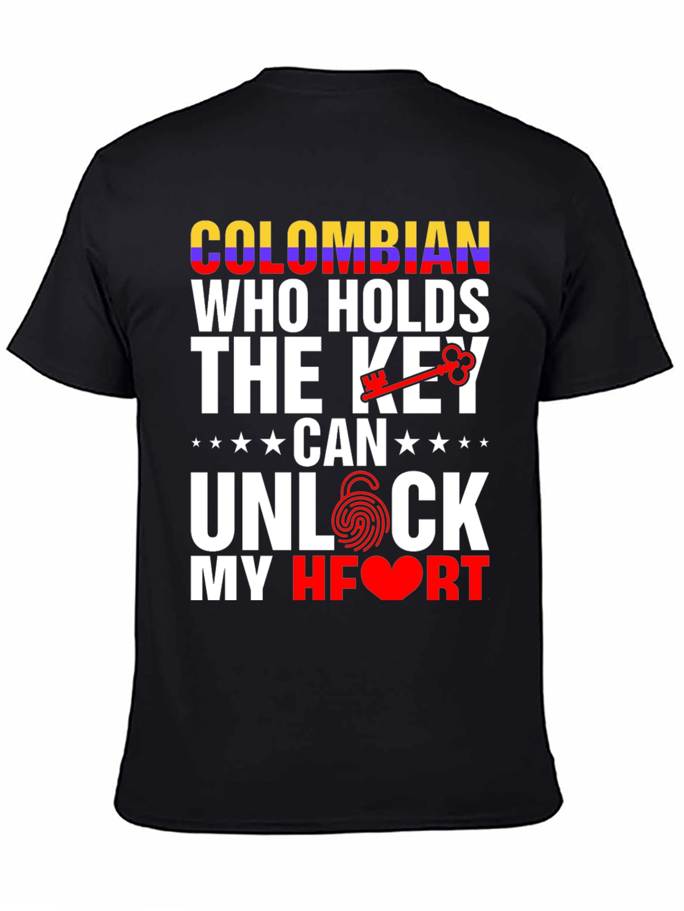Colombian Key to My Heart Graphic T-Shirt