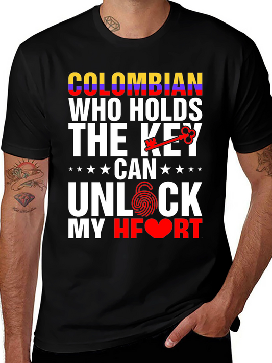 Colombian Key to My Heart Graphic T-Shirt